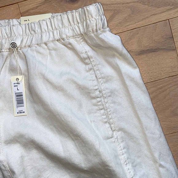 NWT Max Studio Textured Twill Barrel Leg Pull On Trousers, size Large - Picture 8 of 13